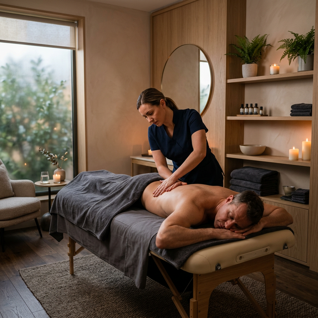 Deep Tissue Massage session at Aura International Thai Spa