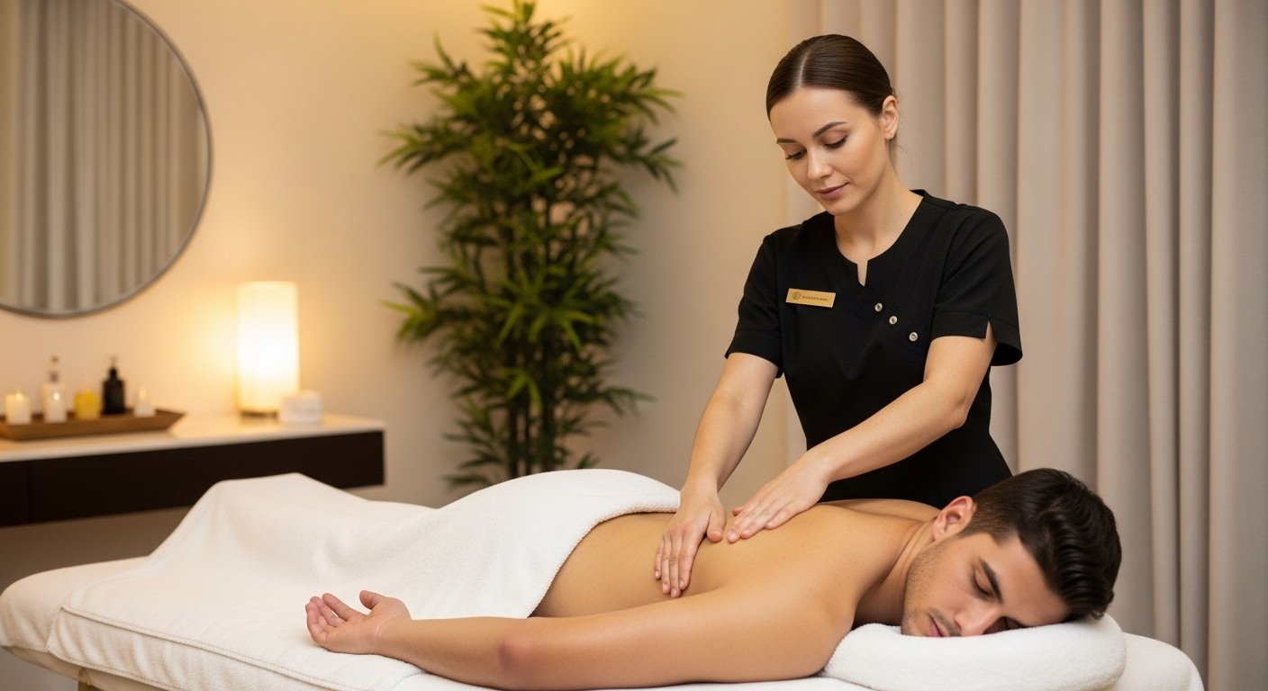 Female-to-Male Massage at Aura Spa